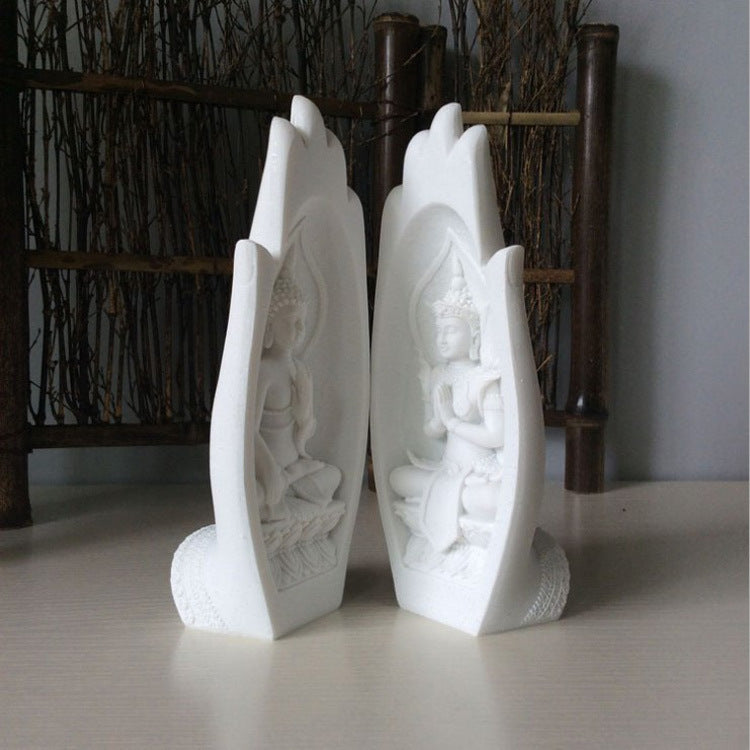 Creative Resin Buddha Hand Sculpture for Home Decor